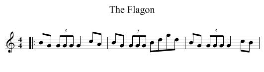 The Flagon - staff notation
