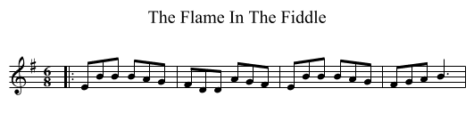 The Flame In The Fiddle - staff notation