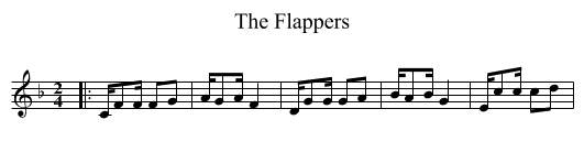 The Flappers - staff notation