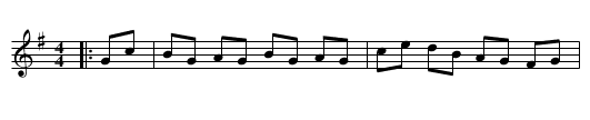 The Flat Foot Reel - staff notation