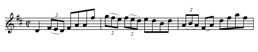 The Flax In Bloom  (reel)    1389 - staff notation