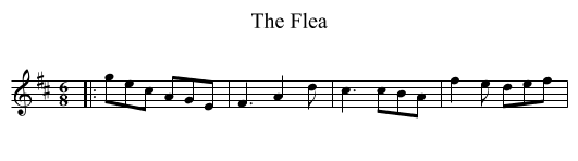 The Flea - staff notation