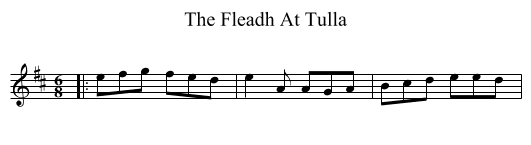 The Fleadh At Tulla - staff notation