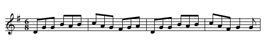 The Flitch of Bacon - staff notation