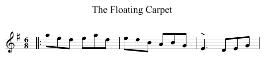The Floating Carpet - staff notation