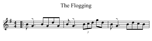 The Flogging - staff notation