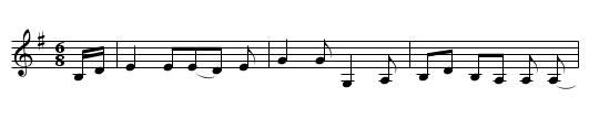 THE FLOWER OF SWEET STRABANE - staff notation