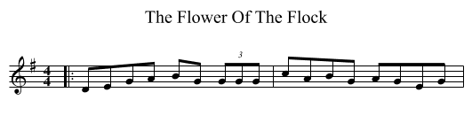 The Flower Of The Flock - staff notation