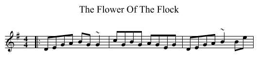 The Flower Of The Flock - staff notation