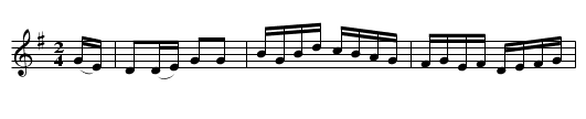 The Flowers Of Edinburgh (hornpipe) 1746 - staff notation