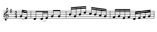THE FLOWERS OF EDINBURGH - staff notation