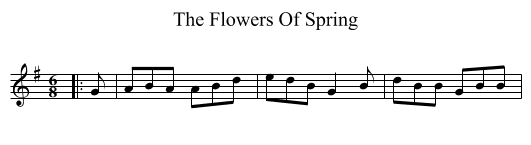 The Flowers Of Spring - staff notation