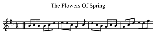 The Flowers Of Spring - staff notation