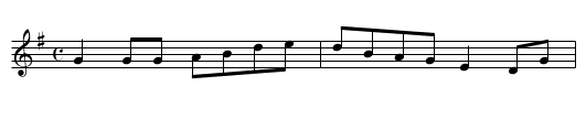 The flowers of the forest - staff notation