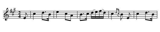 the FLOWERS OF THE FOREST - staff notation