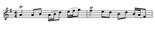 The Flowers of the Forest - staff notation