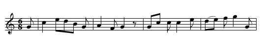 The Flowor O' Northumberland - staff notation