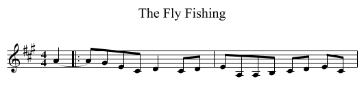 The Fly Fishing - staff notation