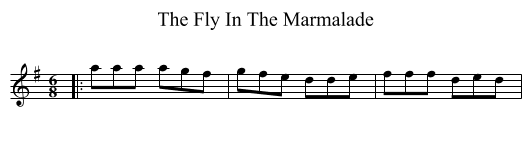 The Fly In The Marmalade - staff notation