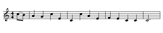 The Flying Dutchman - staff notation