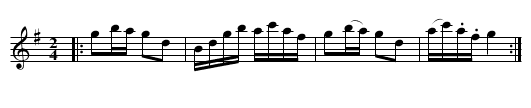 the Flying Fish - staff notation