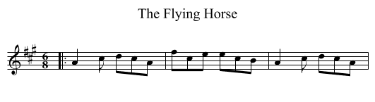 The Flying Horse - staff notation
