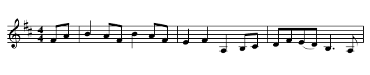 The Foggy Dew - staff notation