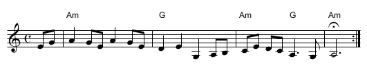 the Foggy Dew - staff notation