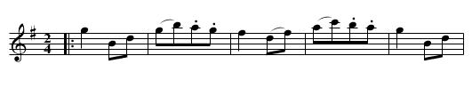 The Follies of a Day - staff notation