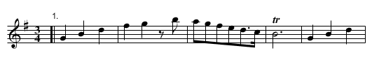 The Foot March - staff notation