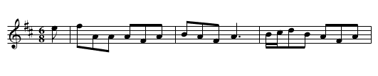 The Footing of the Turf - staff notation