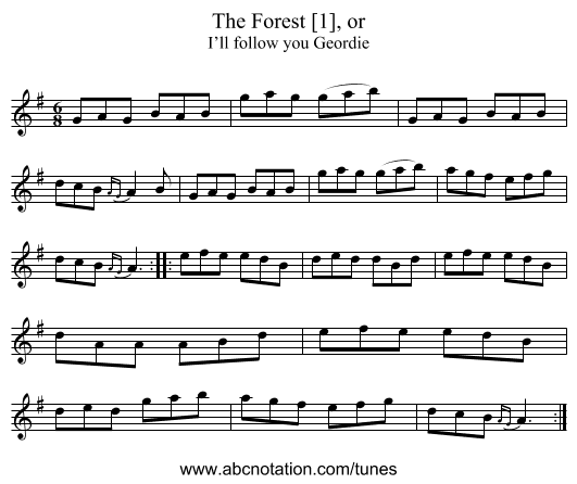 The Forest [1], or - staff notation
