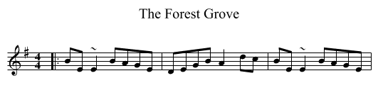 The Forest Grove - staff notation