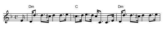 the Forest of Gaick - staff notation