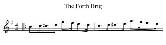 The Forth Brig - staff notation