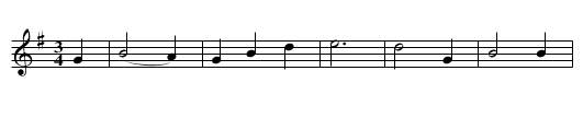 the FOUR MARYS - staff notation