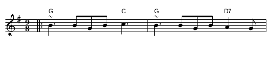 the Fox Hunt - staff notation