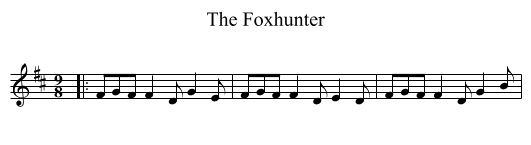 The Foxhunter - staff notation