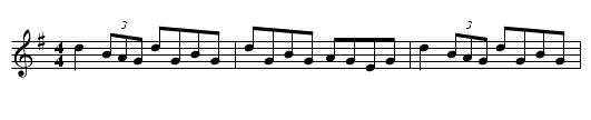 The Fox-Hunter - staff notation