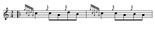 The Foxhunters - staff notation