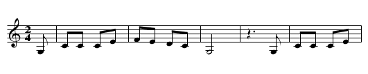The Foxy Devil - staff notation
