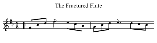 The Fractured Flute - staff notation