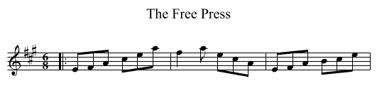 The Free Press - staff notation