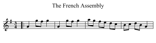 The French Assembly - staff notation