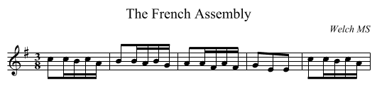 The French Assembly - staff notation