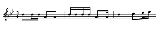 The French Gallerie O - staff notation