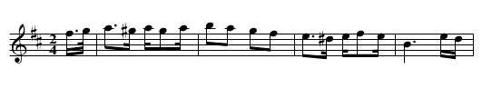 The French Reel - staff notation