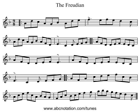 The Freudian - staff notation