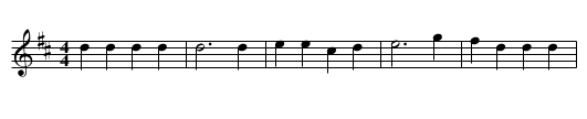 The Friar and the Nun - staff notation
