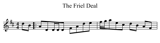 The Friel Deal - staff notation